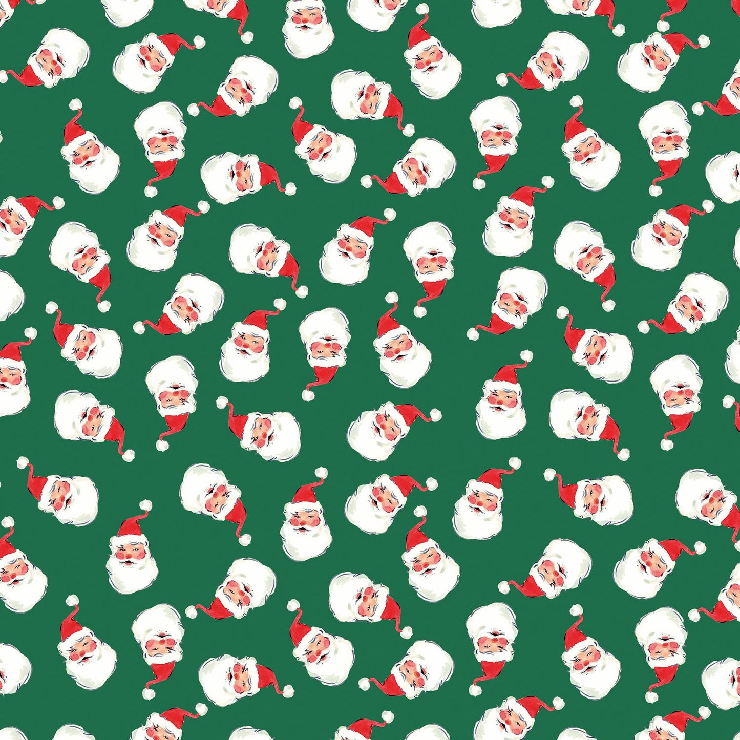 Lewis and Irene - Merry Happy Christmas - Bluebellgray - Jolly Santa - Festive Green - BG105