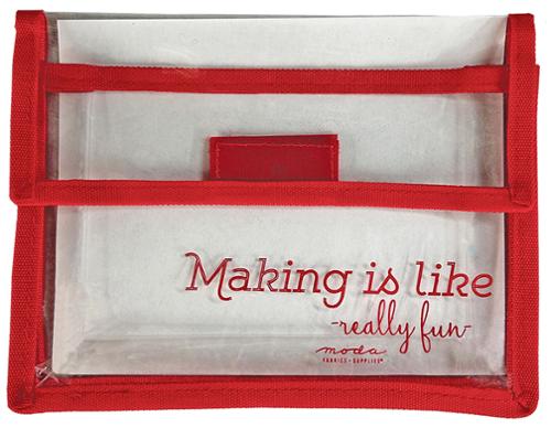 Project Bag 6x8 inch red MBS-68 sewing project bag