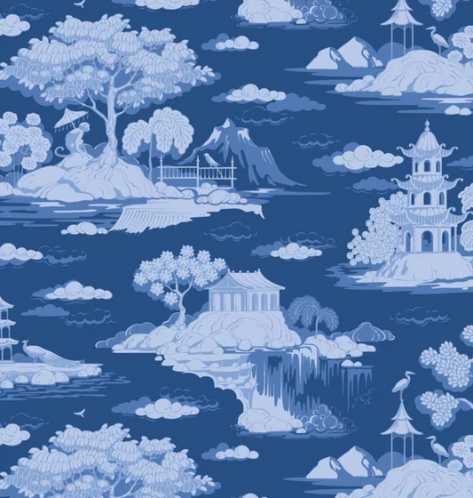 Tilda Something Blue Cottonview Night quilting cotton fabric