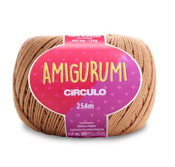 Circulo Amigurumi 100% cotton yarn in Chestnut 7625