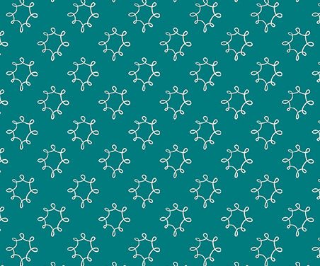 Benartex Dandy Dark Teal Wishflower quilting cotton