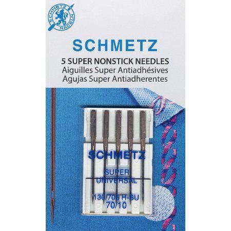 Schmetz Super Nonstick Needle Size 70/10 pack of 5 sewing needles