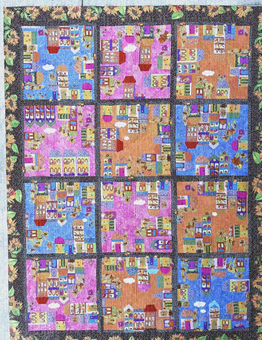 Block Party Collage Kit by Laura Heine collage quilt kit