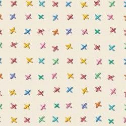Michael Miller - Cross Stitch, Cream