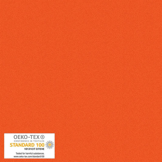 Petits Points Orange tonal pin-dot quilting cotton by Stof for Blank Quilting