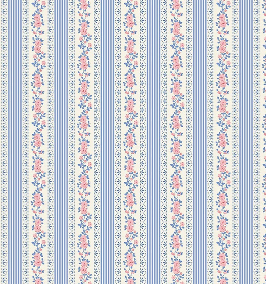 Tilda Something Blue Claramay Blue quilting cotton fabric