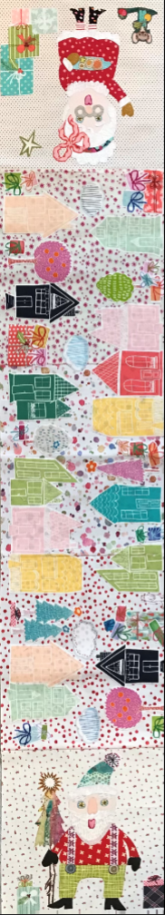 Mr and Mrs Claus Table Runner 2nd Edition kit and pattern holiday quilting