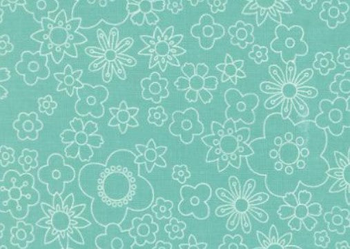 Moda Happy Daze Aqua 33841-28 novelty quilting cotton aqua