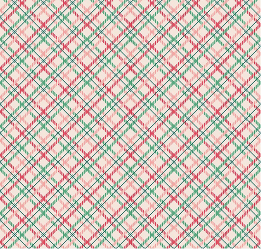 Riley Blake - WB17402 Wide Back Berry & Sage Prim Latte - Berries & Sage - Lori Holt