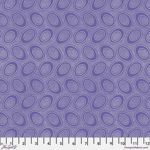 Kaffe Fassett Aboriginal Dot Iris purple quilting fabric
