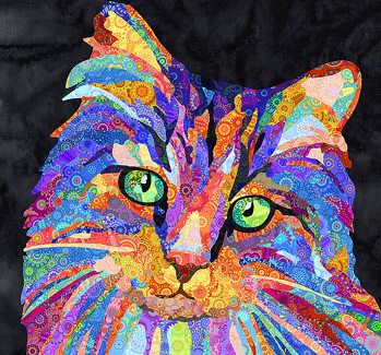 Rainbow Cat by Marina Landi
