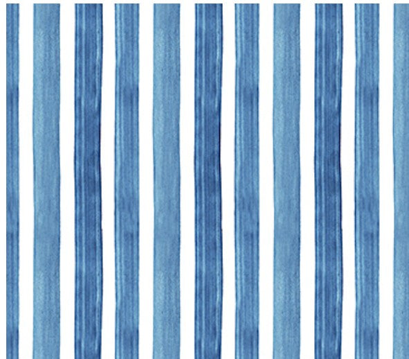 FIGO Mini Metropolis Blue Stripes 91192-42 quilting cotton fabric