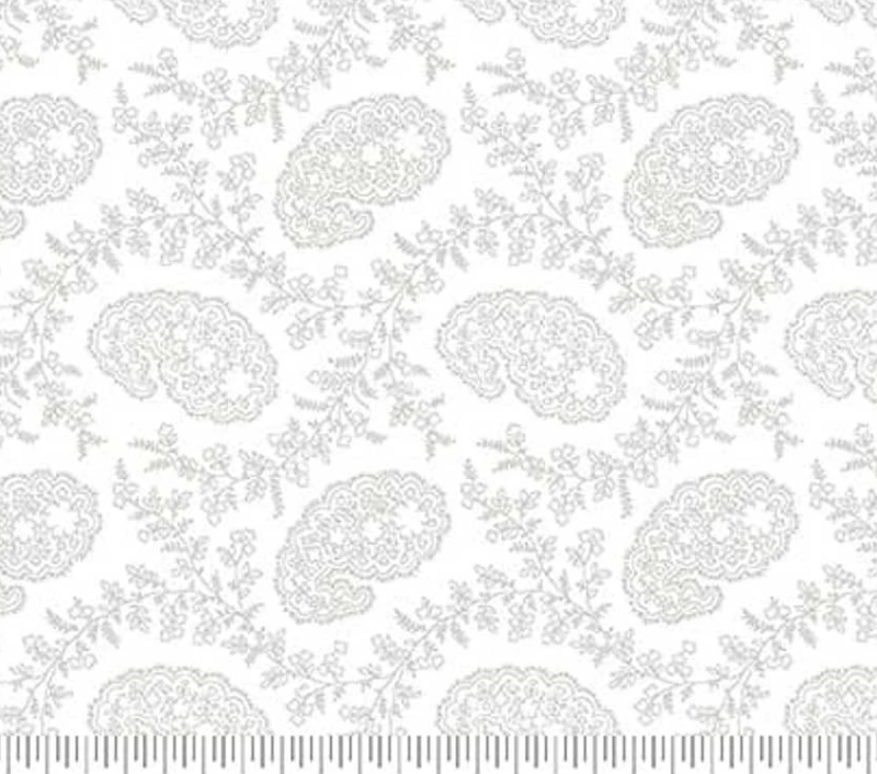 Studio E Best of Cream and Sugar Vines Small Foulard 8923-01W tone-on-tone cream blender