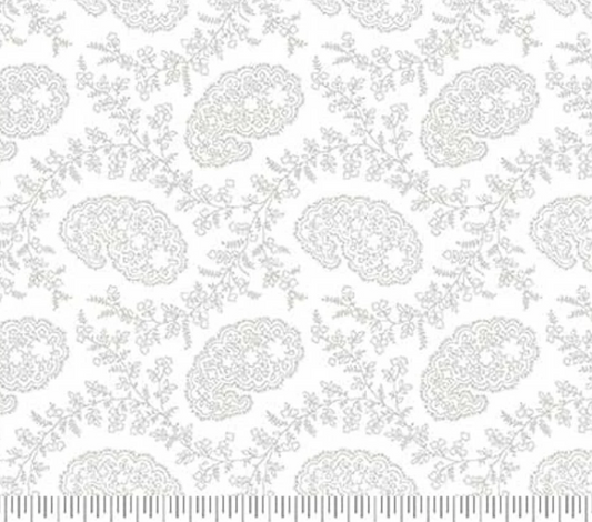 Studio E Best of Cream and Sugar Vines Small Foulard 8923-01W tone-on-tone cream blender