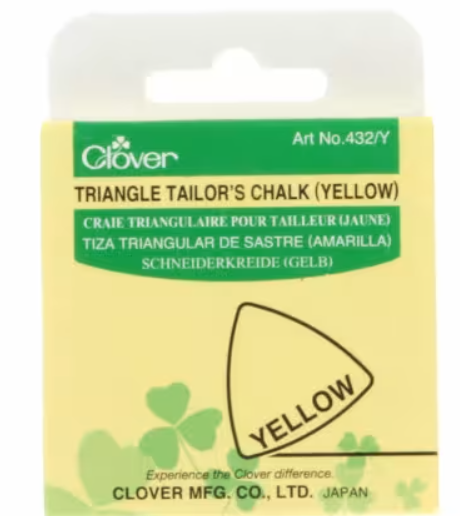Clover Triangle Tailor S Chalk - Yellow