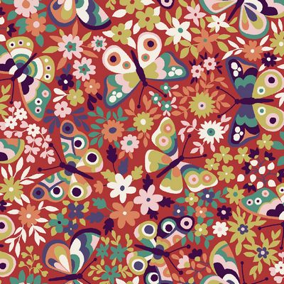 Glade Flora and Fauna botanical quilting fabric