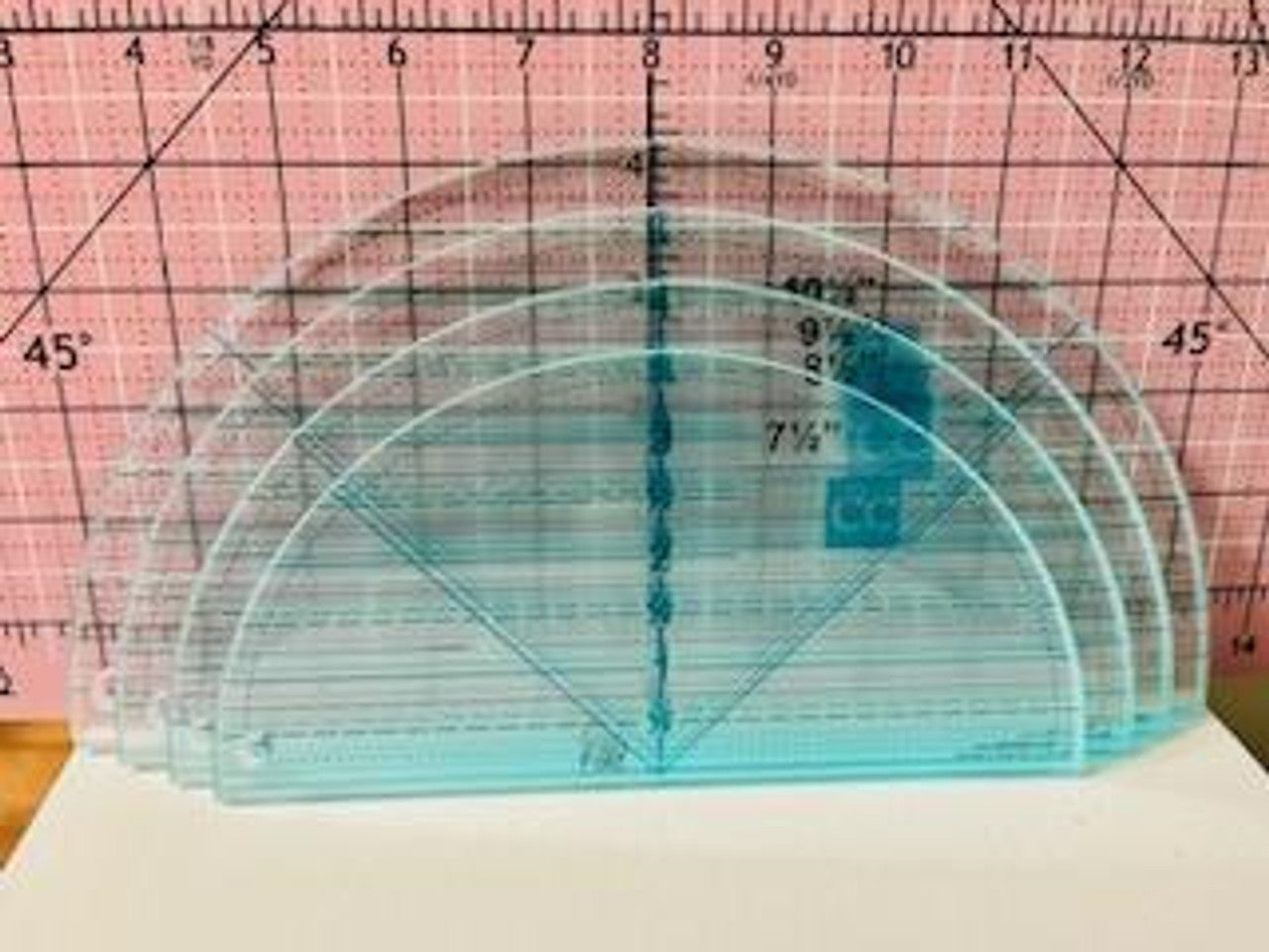 Half Circle Acrylic Template Set Large quilting ruler notion