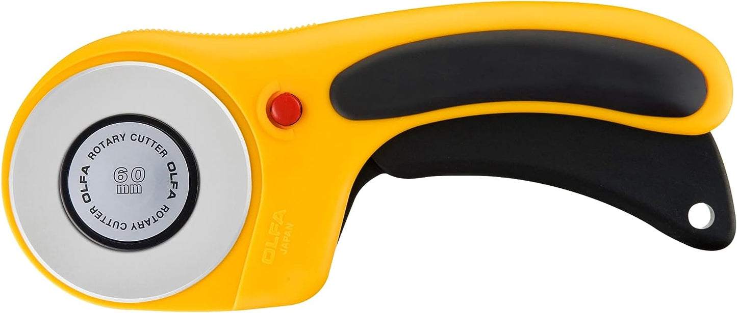 OLFA 60mm Ergonomic Rotary Cutter RTY-3/DX quilting notion