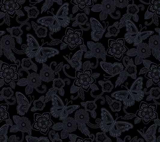 Dark Shadows Black Studio e quilting fabric