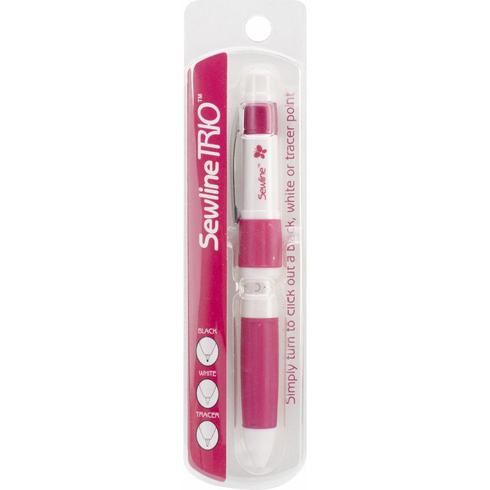 Sewline Mechanical Fabric Pencil Trio Black & White Lead Plus Tracer Point