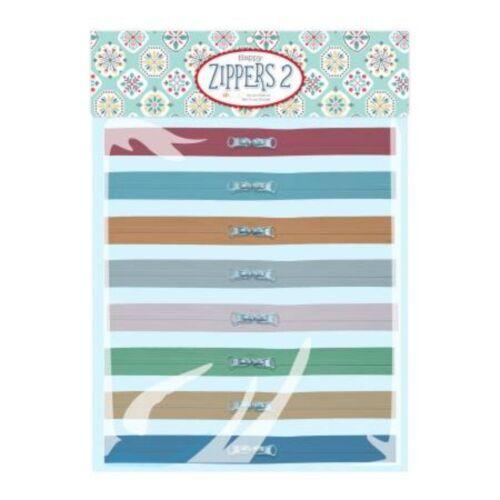 Calico Zippers 2in 8 assorted colors bag making notion