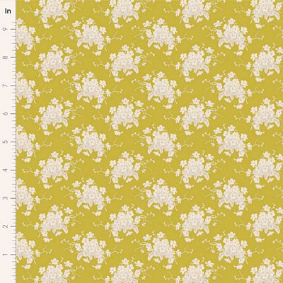 Tilda White Flower Sour Yellow