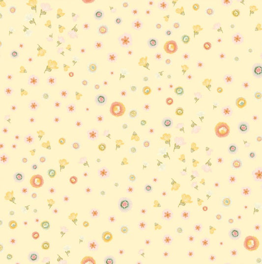 Poppie Cotton Stardust Dandelion cotton quilting fabric