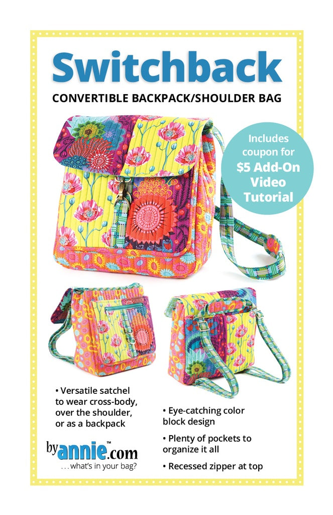 Switchback bag pattern by ByAnnie quilting