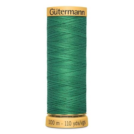Gutermann 110 yd Natural Cotton Thread Green Bead