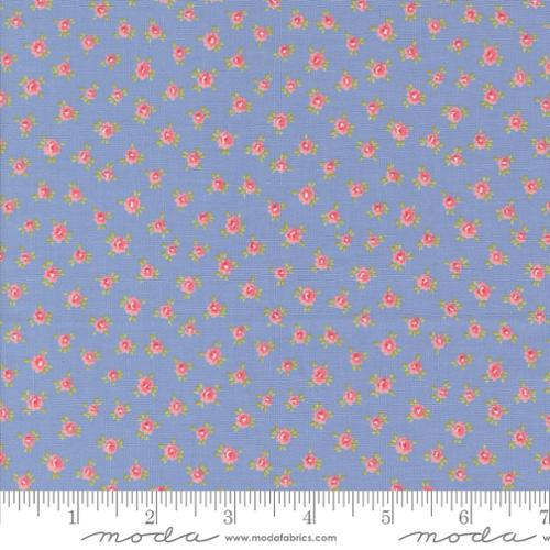 Moda Memory Lane Brenda Riddle Blue 18783-15 quilting fabric