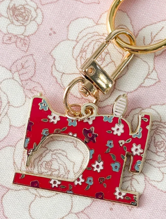 Minki Kim - Red Sewing Machine Enamel Charm