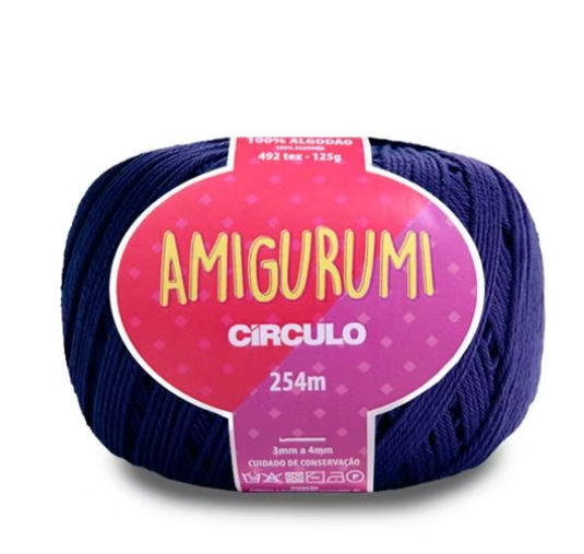 Circulo - Amigurumi - 100% Cotton Yarn - Navy 2856