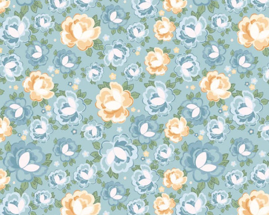 Poppie Cotton-Greetings Blue rosy cheeks