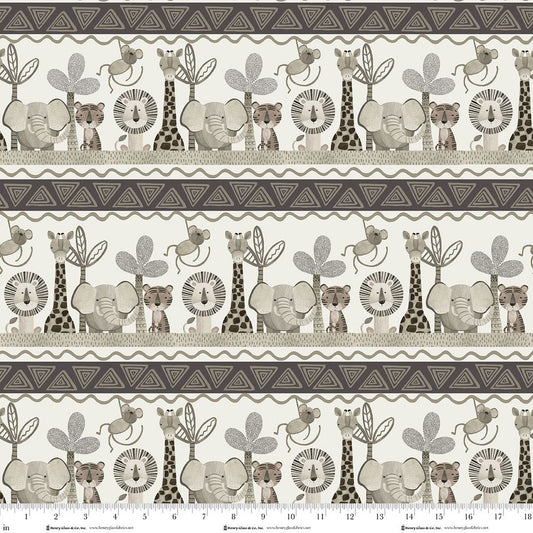 Henry Glass Jungle Romp Multi 2111-49 animal quilting cotton by Betsey Cavallo