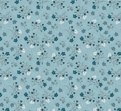 Sweetest Embrace Aqua Studio e quilting fabric