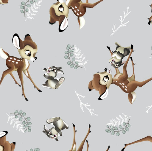 Springs Creative Disney Bambi and Thumper novelty quilting cotton fabric