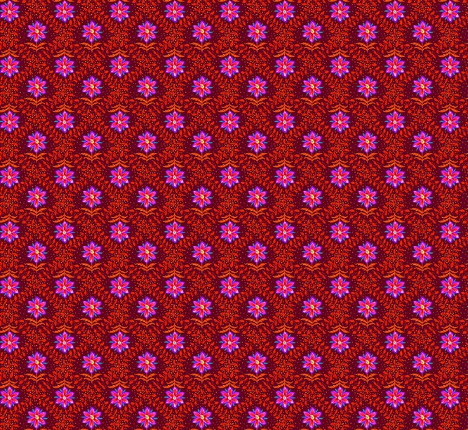 Free Spirit Festival Diamonds Red quilting cotton fabric