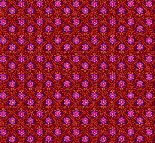 Free Spirit Festival Diamonds Red quilting cotton fabric