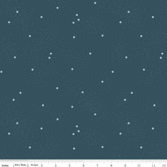 Riley Blake Denim Dainty Daisy Lori Holt Stargazer C665 quilting cotton