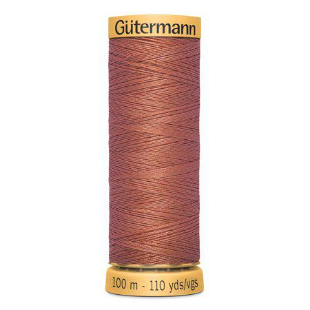 Gutermann 110 yd Natural Cotton Thread-Coral Copper