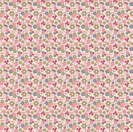 Riley Blake Farmers Daughter Daisy Coral pink quilting cotton