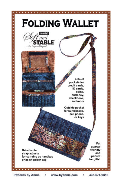 Folding Wallet pattern by ByAnnie quilting