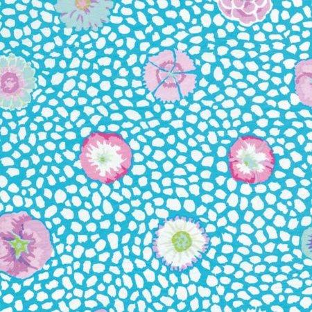 Kaffe Fassett Perennials Turquoise Guinea Flower