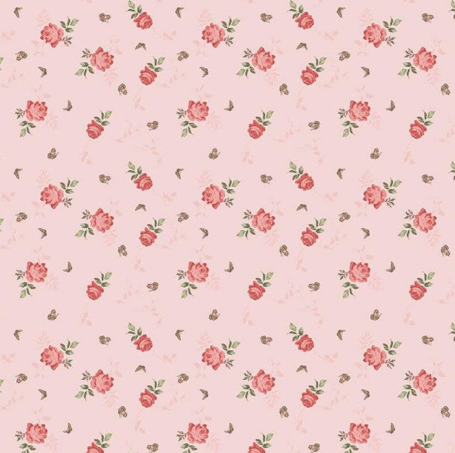 Riley Blake Anne of Green Gables Roses Pink novelty quilting cotton