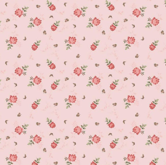 Riley Blake Anne of Green Gables Roses Pink novelty quilting cotton