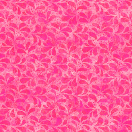 Spring Bling Leaf Tonal Bubblegum QT Fabrics quilting fabric