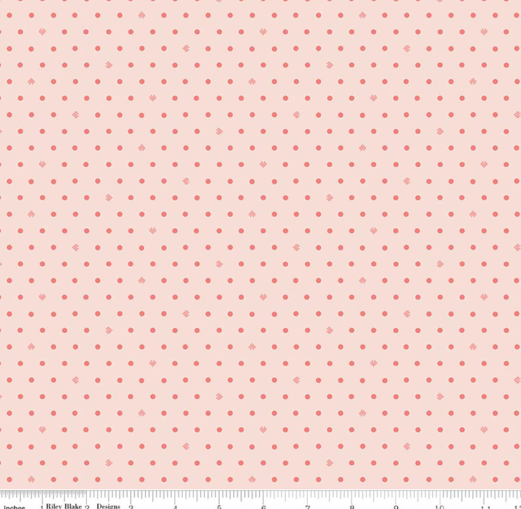 Riley Blake - Minki Kim - Cotton Nook - Dots Blush - C17977-BLUSH