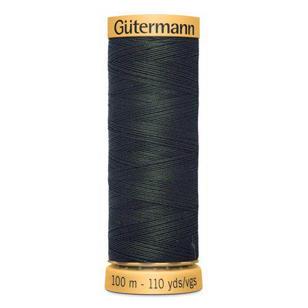 Gutermann 110 yd Natural Cotton Thread-Dark Spruce