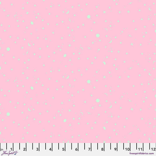 Tula Pink Space Sprinkles Piglet pink Free Spirit quilting fabric