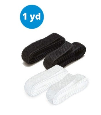 ByAnnie Hook Loop Fastener 3 4 inch 1 yard Black
